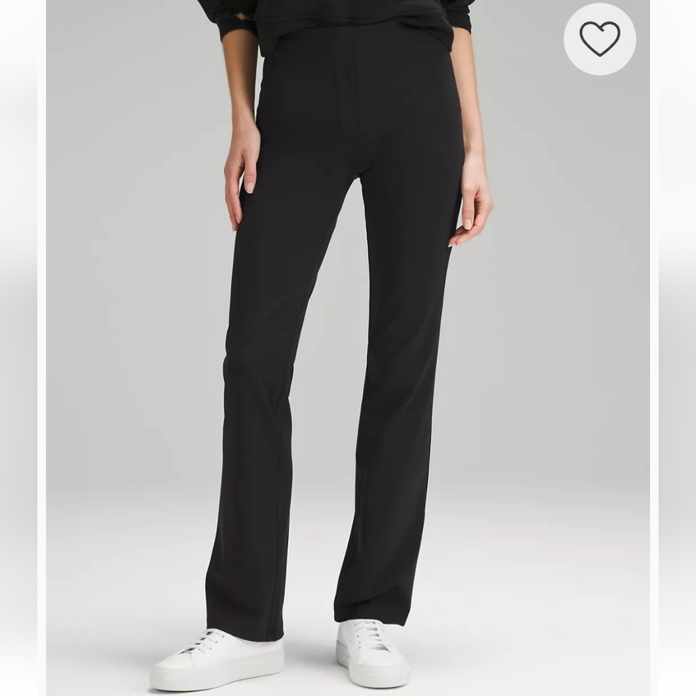 NWT Lululemon Smooth Fit Pull-On High-Rise Pant, Regular, Black, Size 4